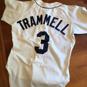 Alan Trammel baseball jersey (Home jersey)